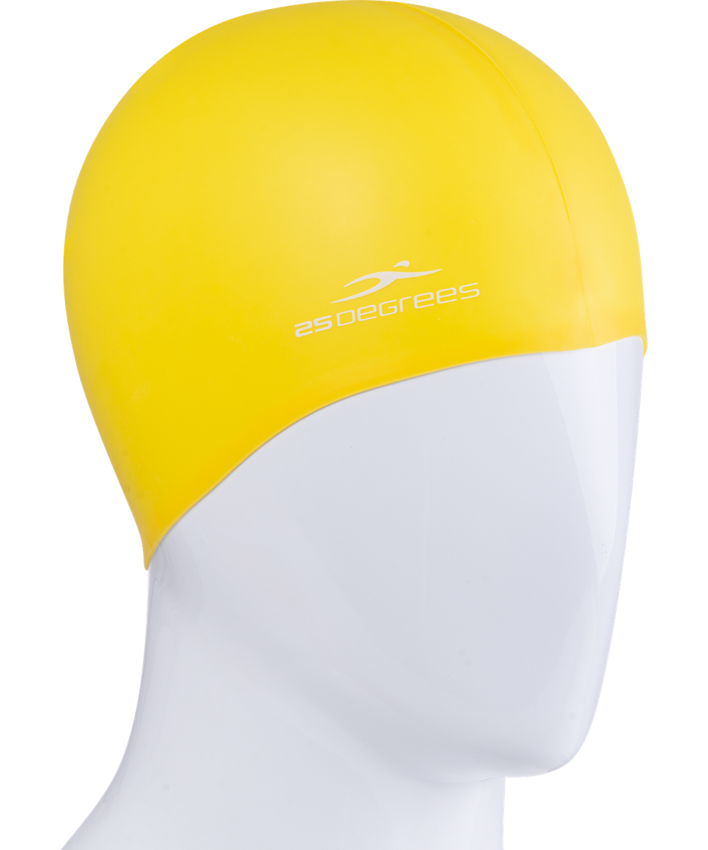 Шапочка для плавания Nuance Yellow, силикон, подростковый