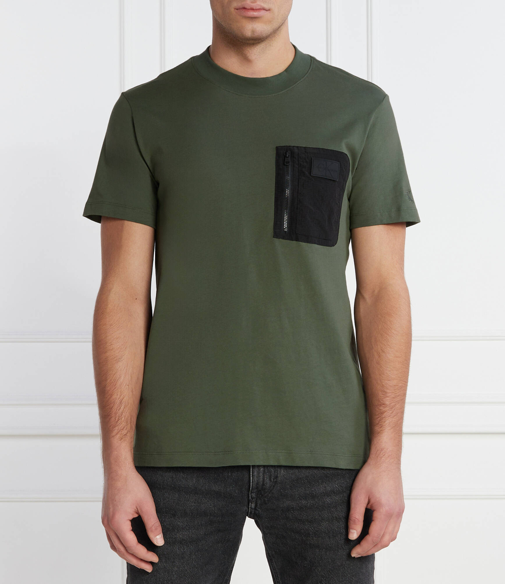 Футболка MIX MEDIA CALVIN KLEIN JEANS - зеленый(J30J323997)