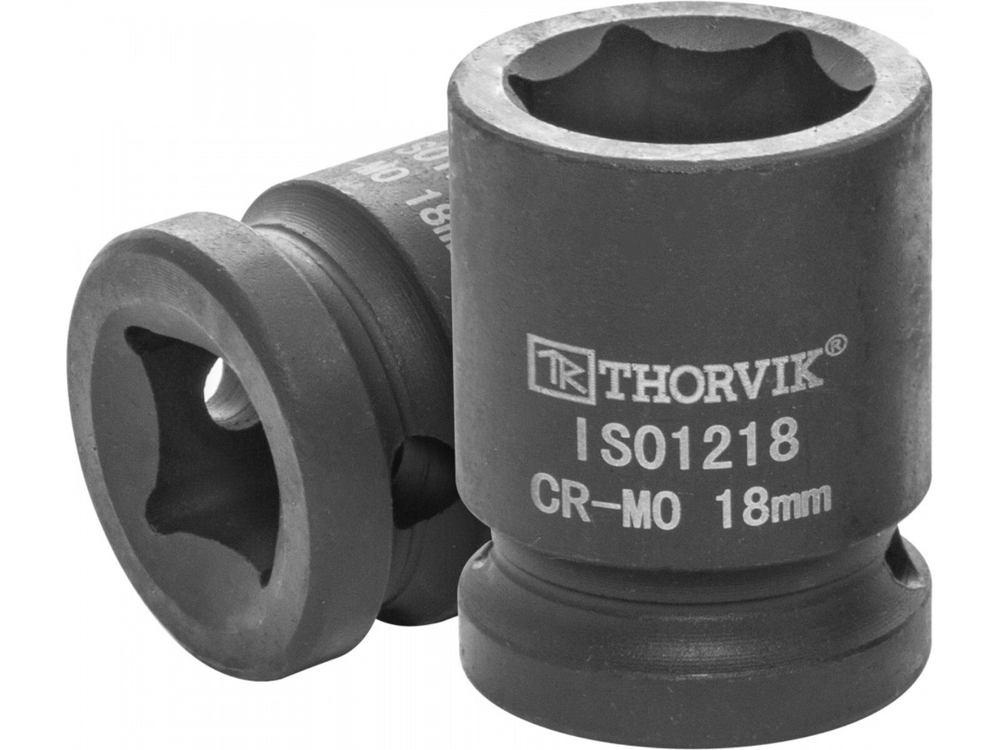 Головка торцевая ударная 1/2"DR,18 мм Thorvik IS01218