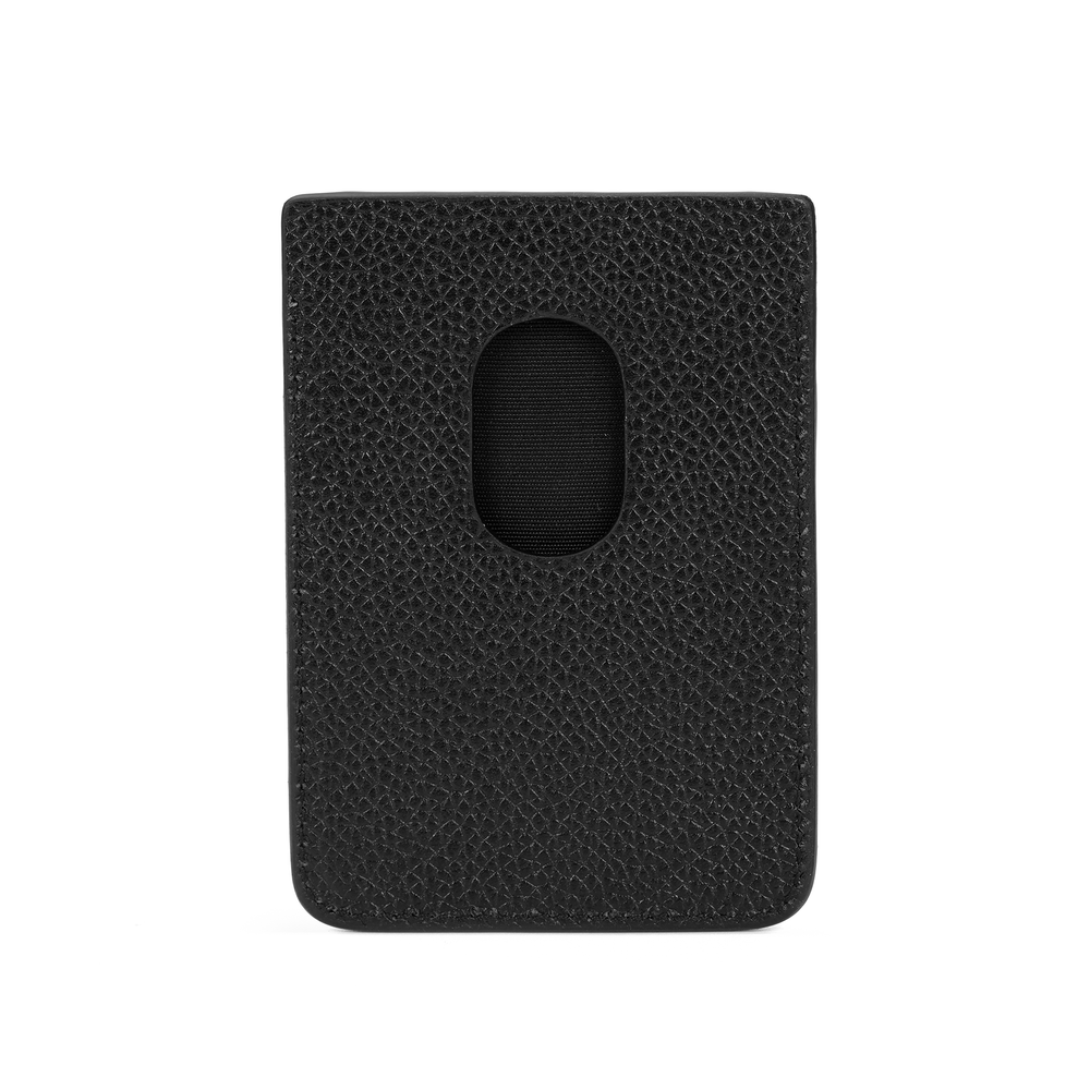 Balenciaga Full Grain Leather Card Holder Men"s Black