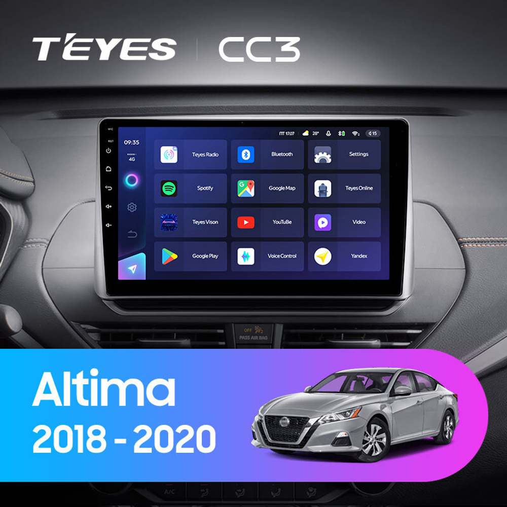 Teyes CC2 Plus 9" для Nissan Altima 2018-2020