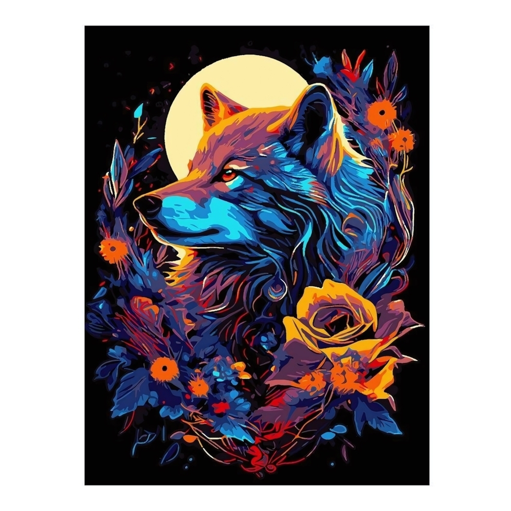 Картина по номерам 30*40см "Под луной" (на подрам.) (Lori)