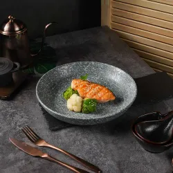 Салатник 1300 мл d 26,8 см h4,6 см глазурь Glossy Stone Untouched Taiga P.L. Proff Cuisine [1]