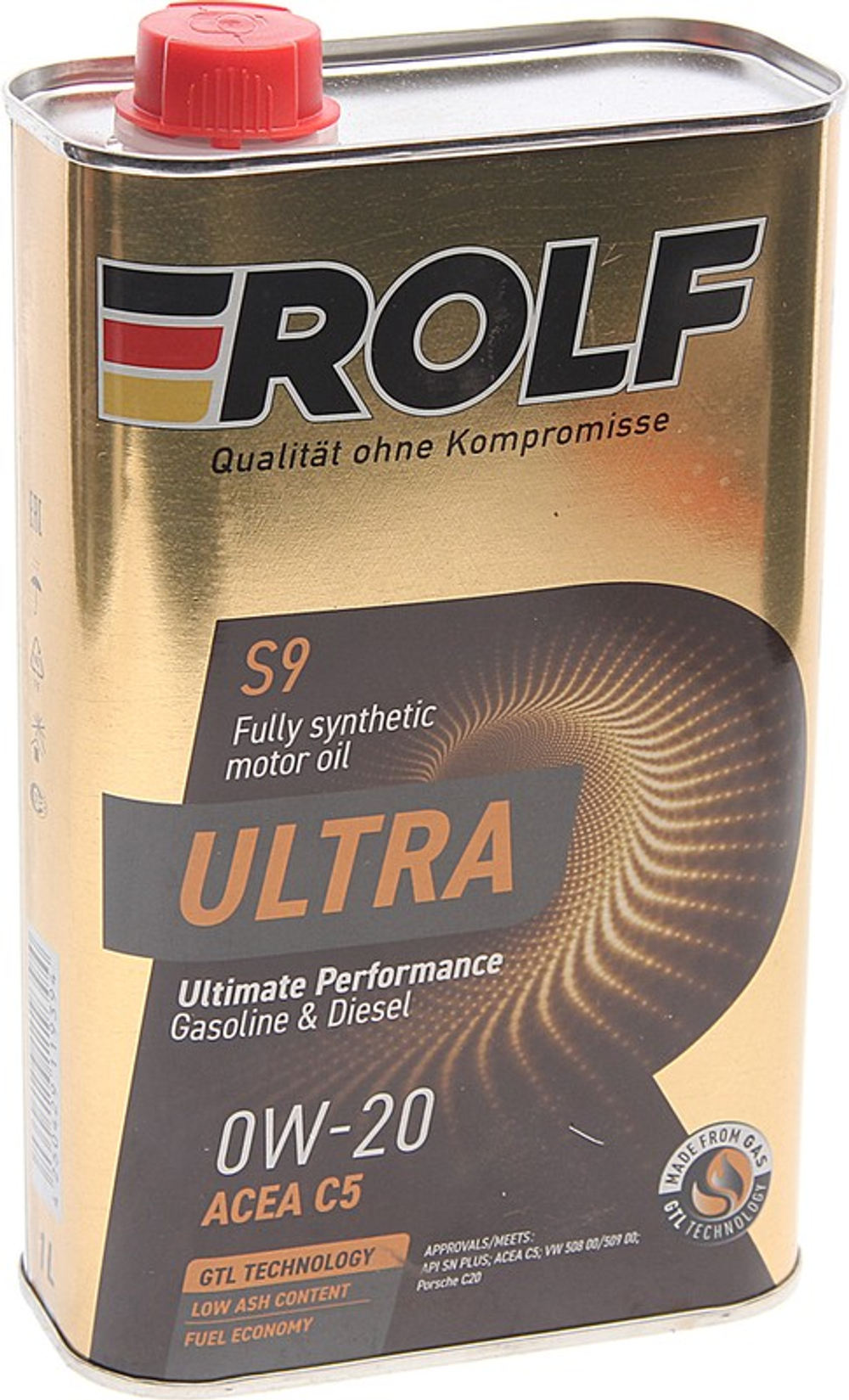 Масло моторное синтетическое Ultra 0W20 API SN ACEA C5 1л ROLF 322939