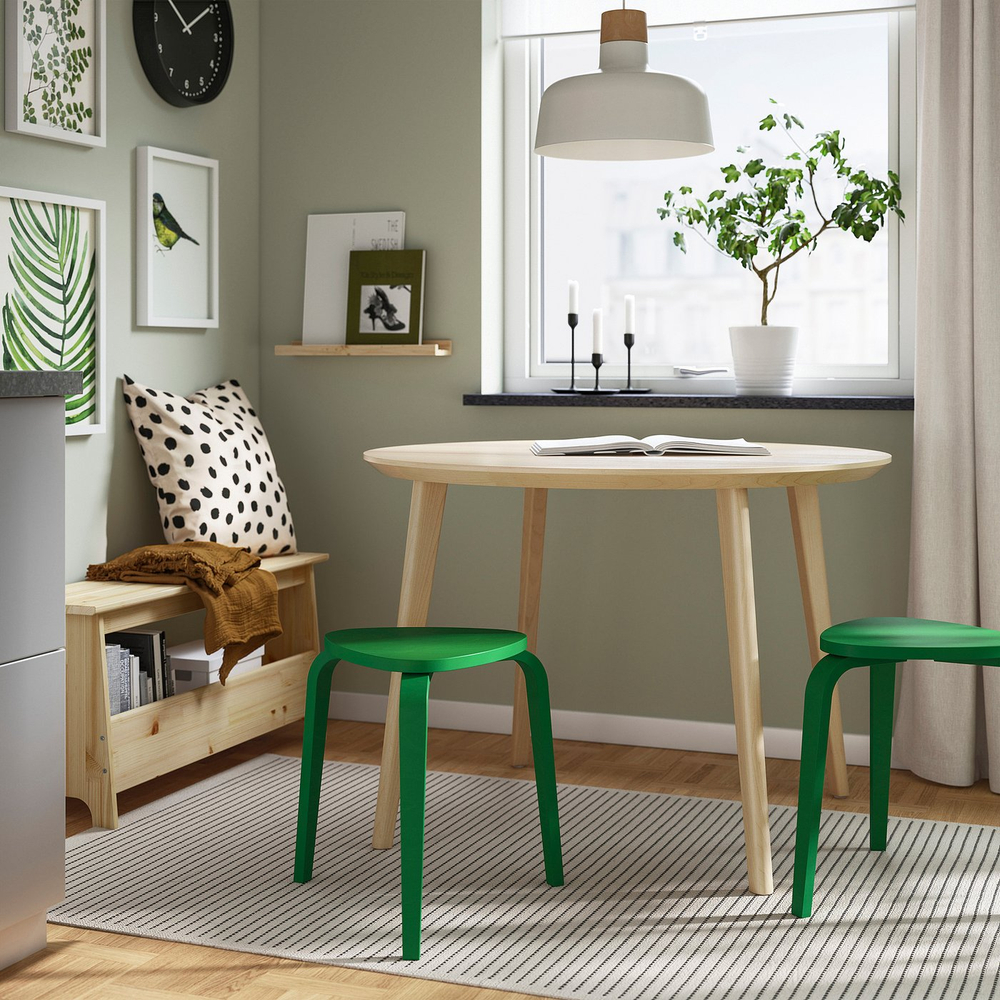 IKEA KYRRE  (ИКЕА КИРРЕ)  -  Табурет - зелёный