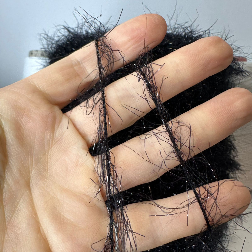 CUT LUX - Cofil; 100% микрофибра, люрех черный; 330м/100гр; col.13519 Nero, цвет: черный; S719 MP