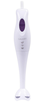 Блендер GALAXY GL-2123 пластиковый корпус, измельчитель, венчик, мерный стакан, 2 скорости мощн. 300