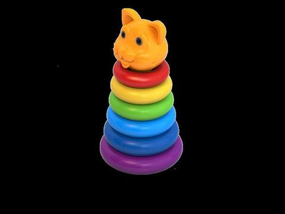 Пирамидка "Кот" 6 колец (Нордпласт)