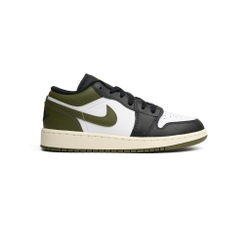 Кроссовки Jordan 1 Low GS "Black Toe Medium Olive"