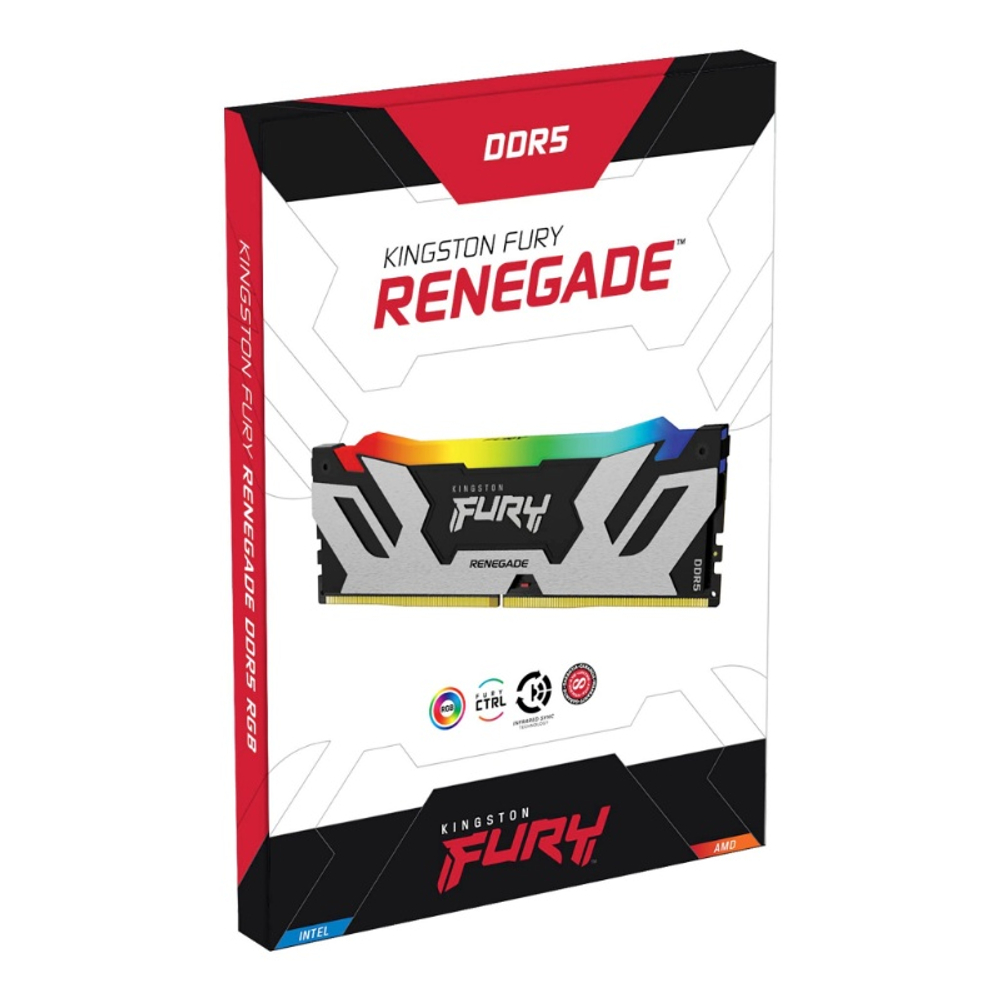Оперативная память Kingston 32GB 6400MT/s DDR5 CL32 DIMM (Kit of 2) FURY Renegade RGB XMP