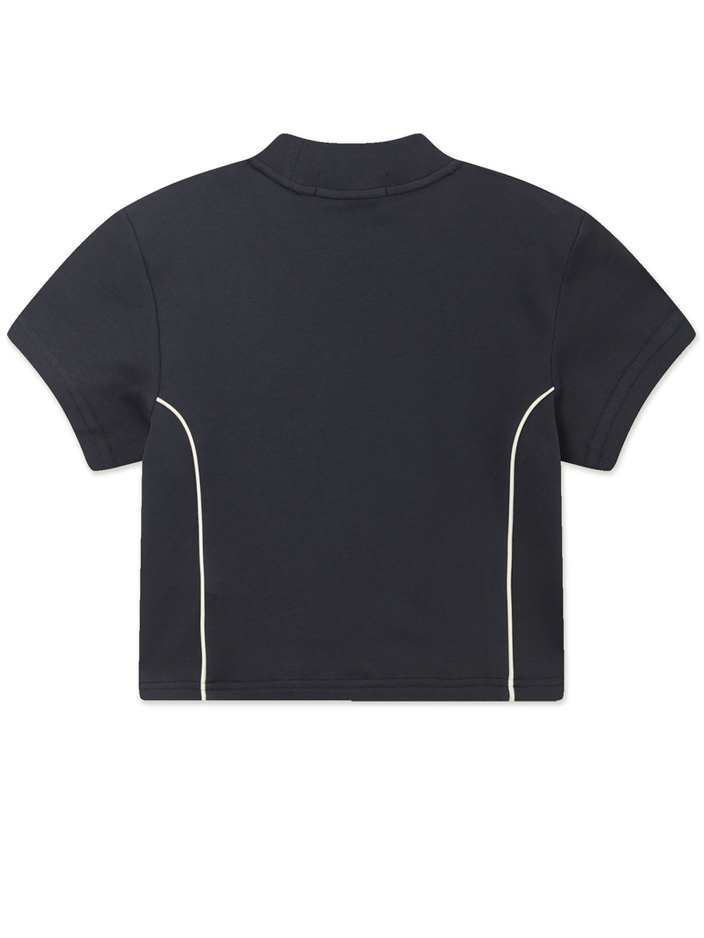 Женская Футболка Piped Seams Mock Neck