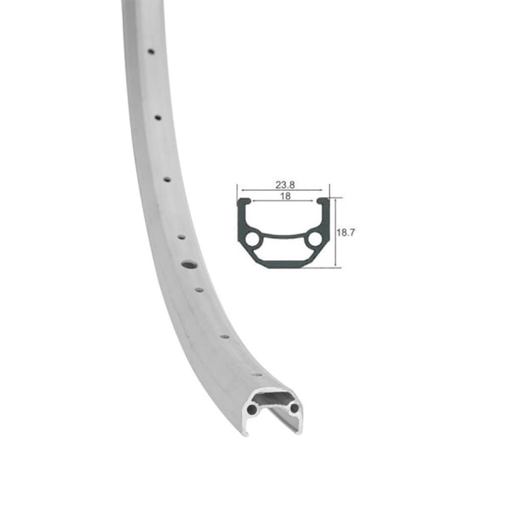 Обод 26" HLQC-08A 14Gх36Н алюм., серебристый/330130