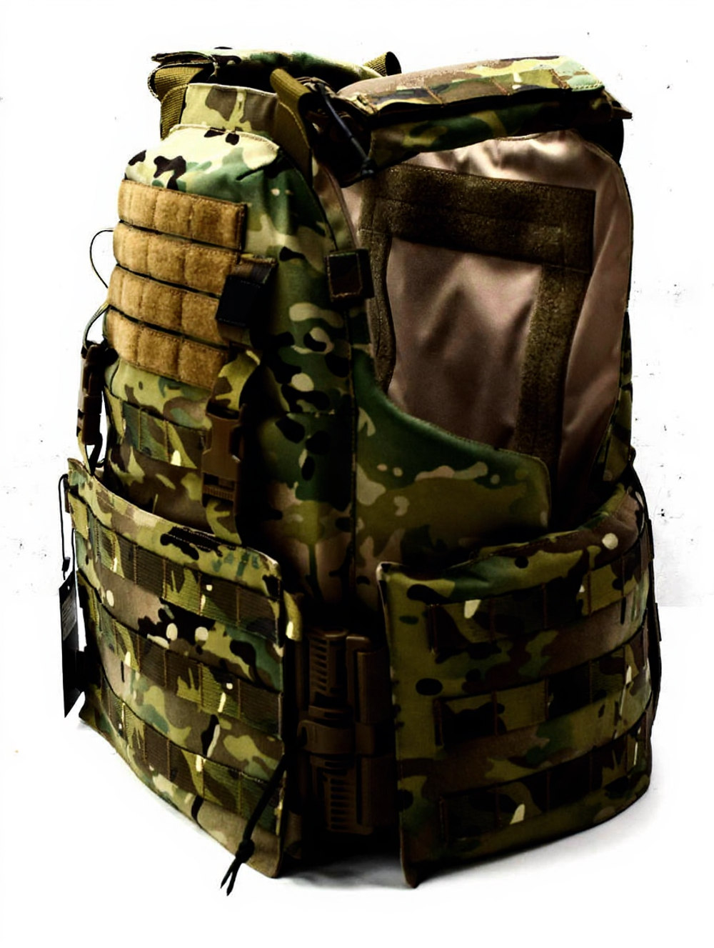Чехол для бронежилета плитника КРЕПОСТЬ быстросброс слева, MIMICRYA, Cordura 1000D, MULTICAM, L-XL