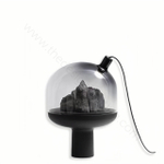 Table design lamp Sensibilites noir by GGSV