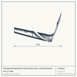 Непромокаемый наматрасник на резинках — от 1 100 ₽