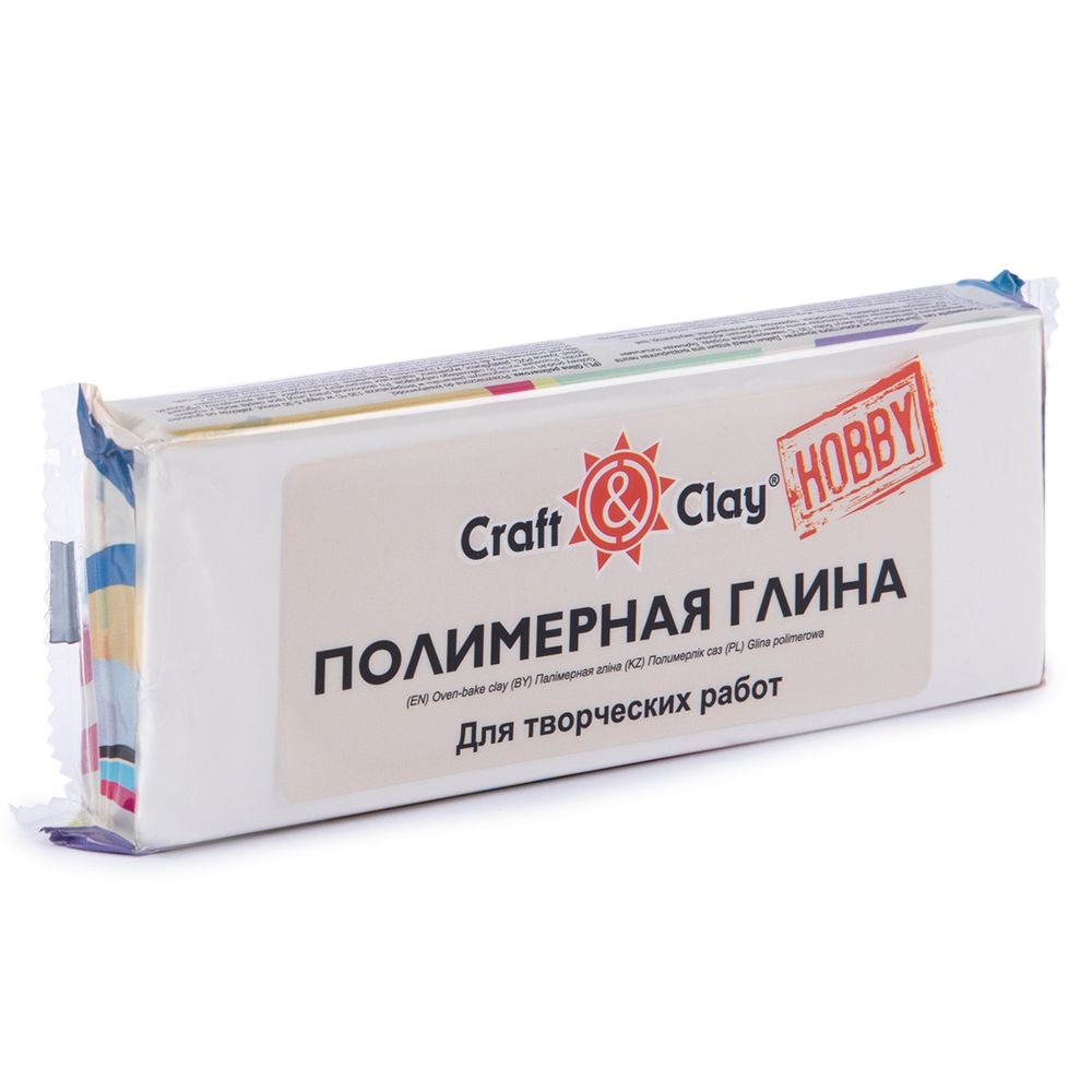 Полимерная глина 250 г, 1001 белый, Craft&Clay CCH Полимерная глина 250 г, 1001 белый, Craft&Clay CCH