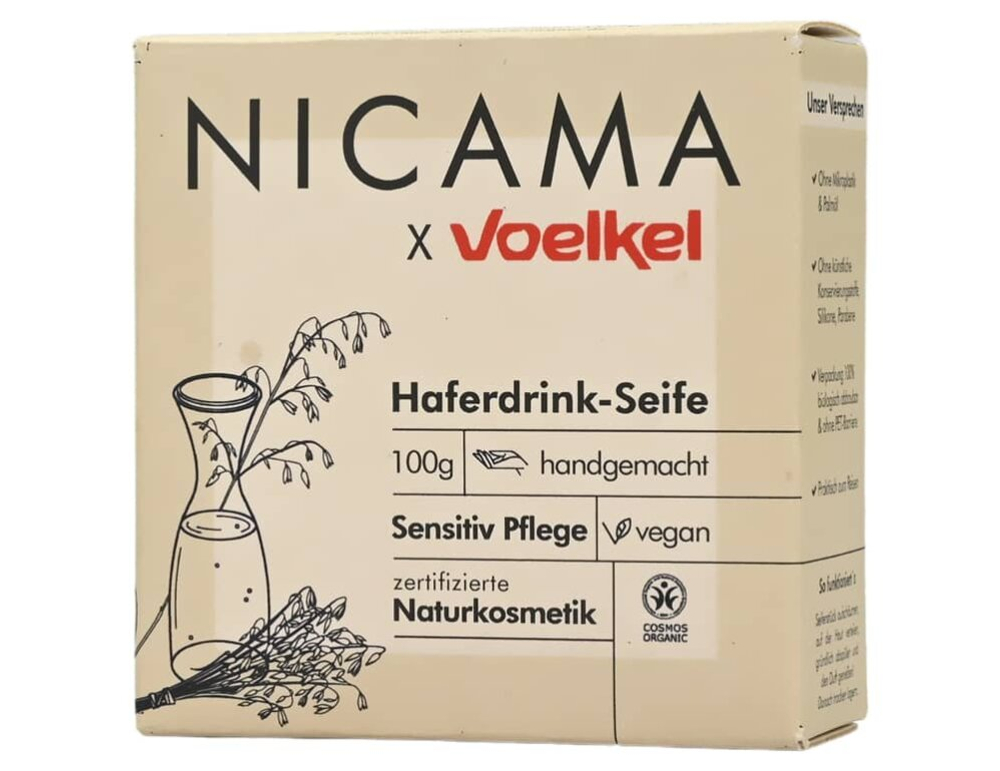 НИКАМА овсяный напиток мыло ваниль NICAMA, 100 гр