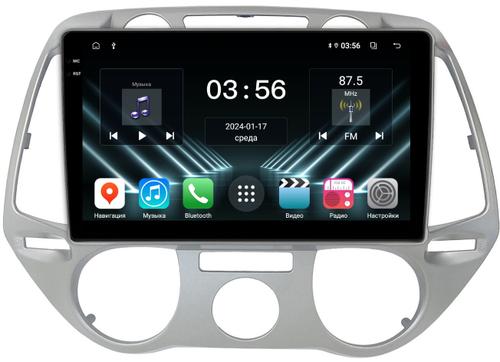 Магнитола для Hyundai i20 2009-2012 (кондиционер) - FarCar S280 монитор 9.5" IPS на Android 13, CarPlay
