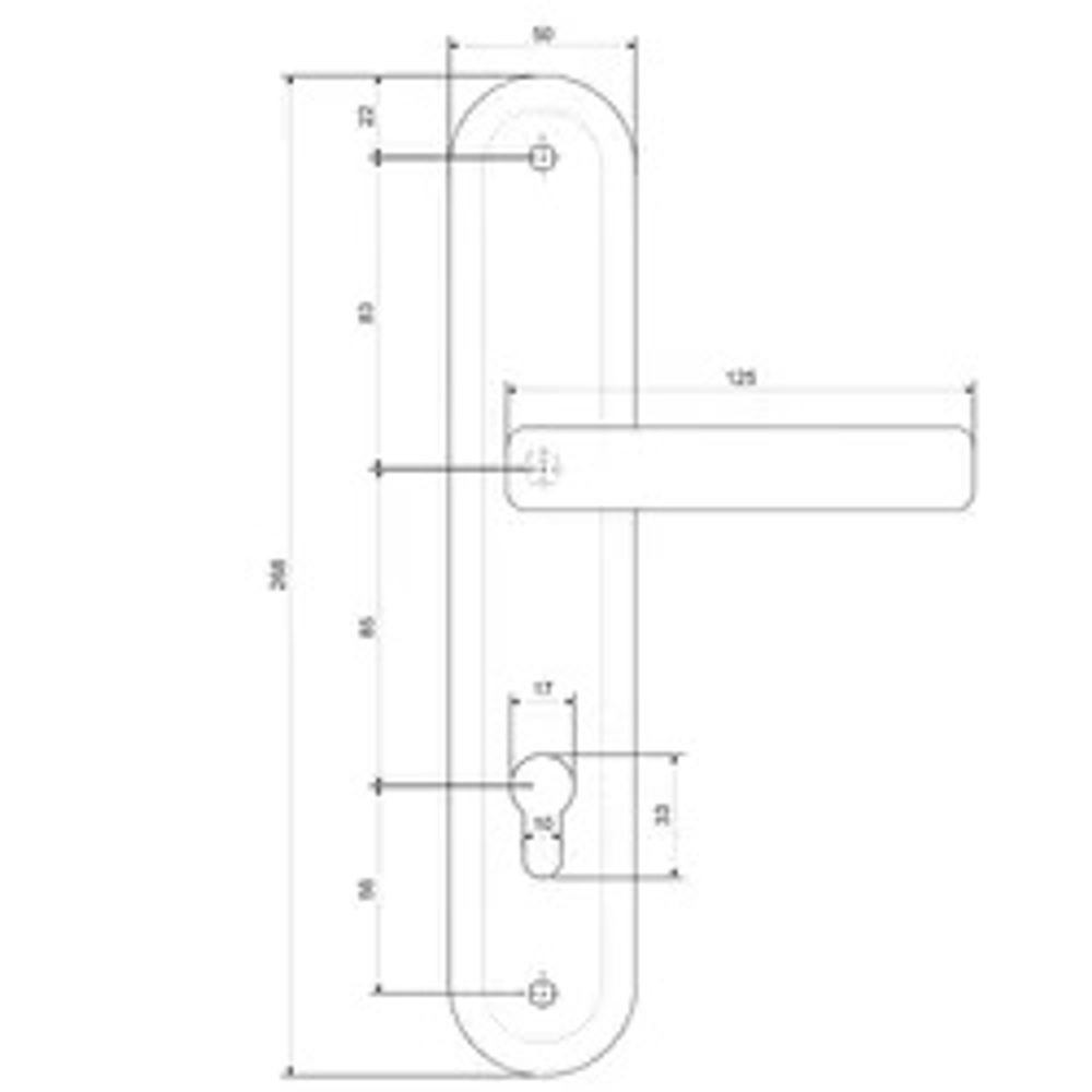 Комплект ручек AVERS HP-85.0423-CR хром