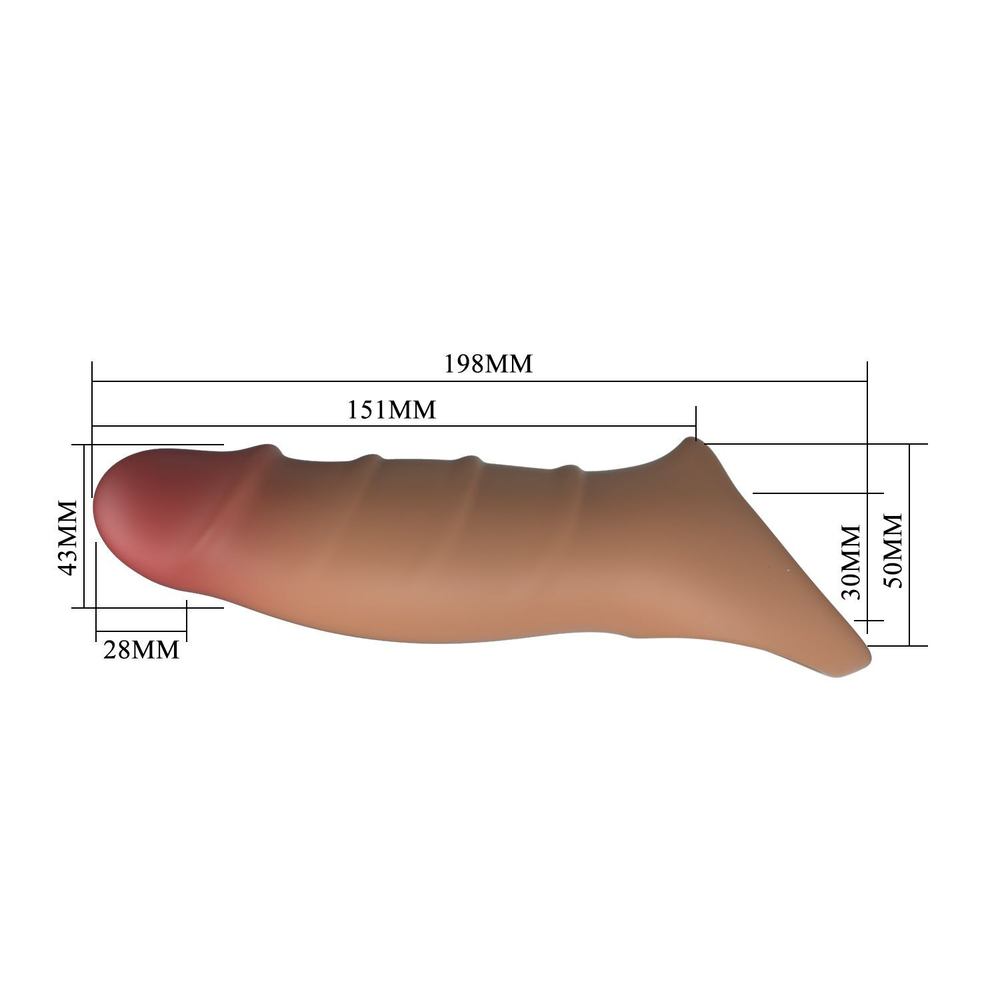 Реалистичная насадка на пенис BI-026278N-1