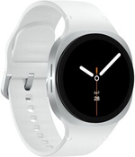 Смарт-часы Samsung Galaxy Watch8 44mm [корпус - серебристый, ремешок - белый, 1.47", Super AMOLED, 480x480, IP68, Bluetooth, NFC, Wi-Fi, для Android 12.0 и выше]