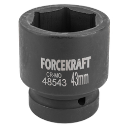 Головка ударная 1'', 43мм (6гр.) FORCEKRAFT FK-48543
