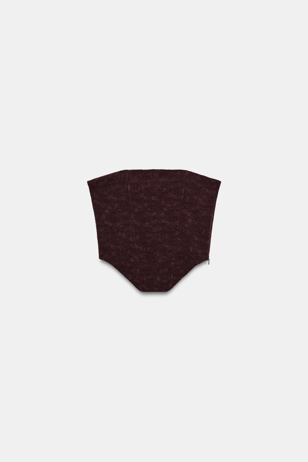 ZARA ТОП В БЕЛЬЕВОМ СТИЛЕ, ШОКОЛАДНЫЙ