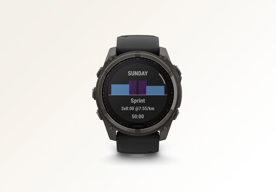 Смарт-часы Garmin fenix 8 51mm AMOLED Solar Sapphire DLC Titanium Carbon Gray