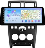 Магнитола для Lada Priora 2007-2013 (рамка черная тип 2) - FarCar S500+TS10 монитор 12.3" 2K QLED на Android 14, Быстрая, CarPlay, 4G SIM-слот