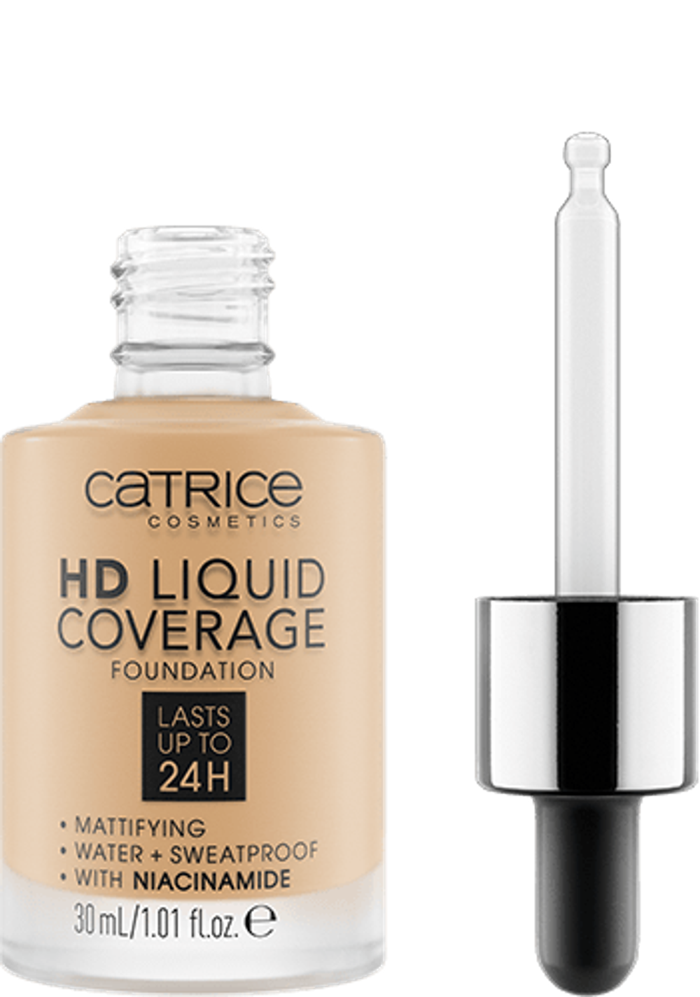 Тональная основа Catrice HD Liquid Coverage Foundation - 036 HAZELNUT BEIGE