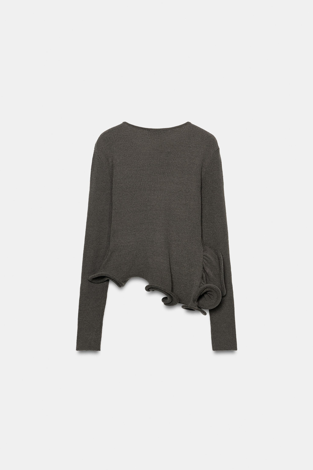 СВИТЕР С ВОЛАНОМ — ZARA