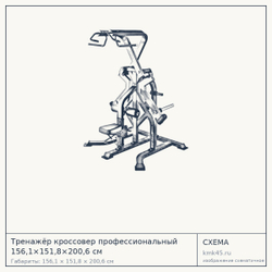 Тренажёр кроссовер профессиональный 156,1×151,8×200,6 см — от 206 000 ₽