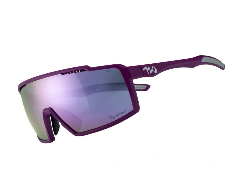 Спортивные очки 720armour A-Fei / Matte Reddish Purple / Smoke Fantasy Pink Lens
