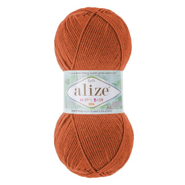 Пряжа Alize (Ализе) Happy Baby New / уп.5 мот. по 100 г, 320м, 408 оранжевый