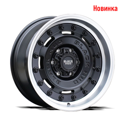 Диск колёсный литой BLACK MUD M660 R17 8,5 ET0 Matte Black W/Machine Lip