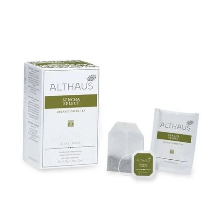 Althaus China Zhu Cha Deli Pack чай зеленый в пакетиках, 20 шт