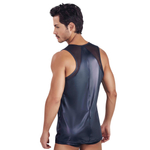 Черная мужская майка с эффектом мокрой ткани Misty Tank Top (Размер: M) (Цвет: черный)