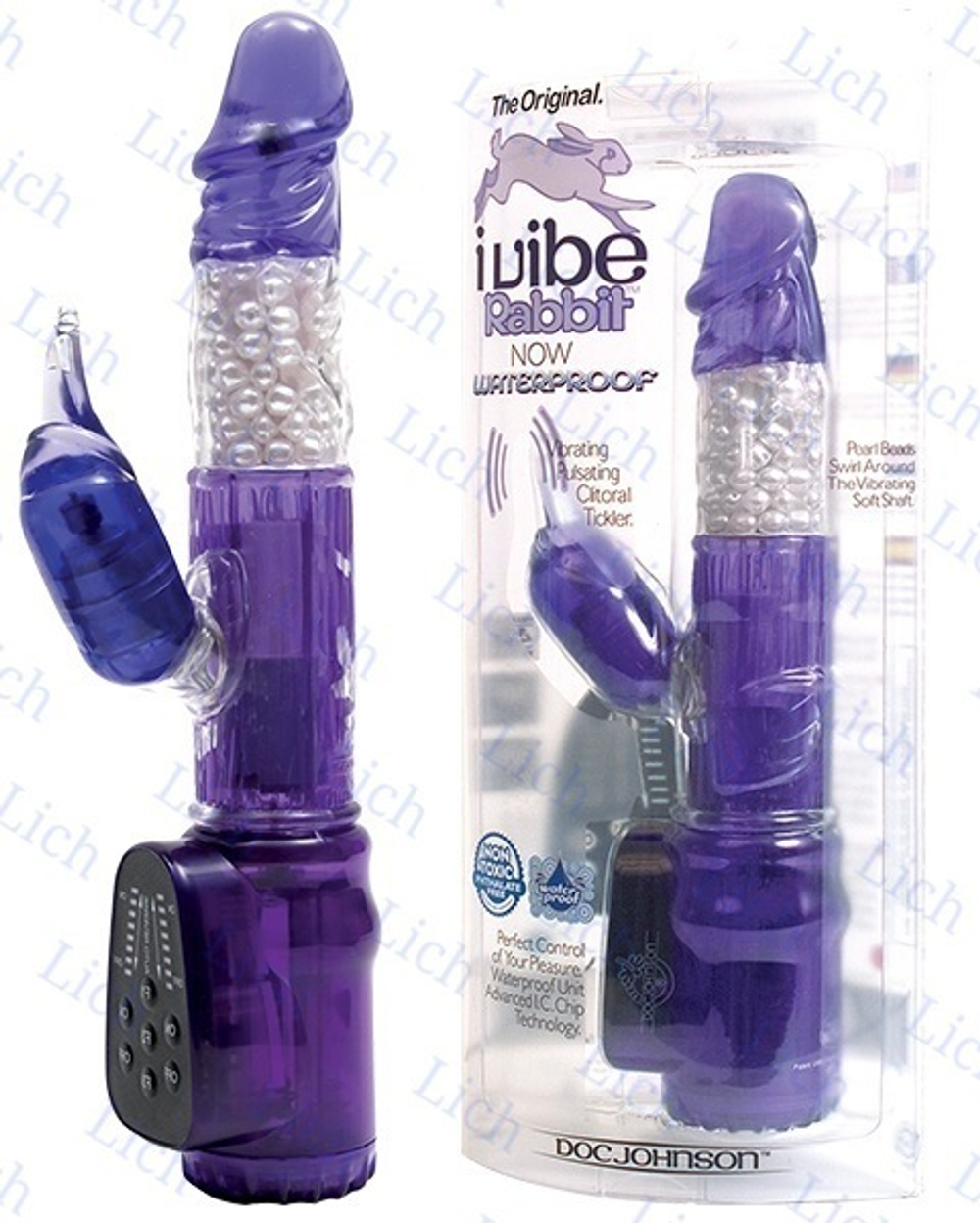 Фиолетовый вибромассажер VIBE RABBIT GRAPE