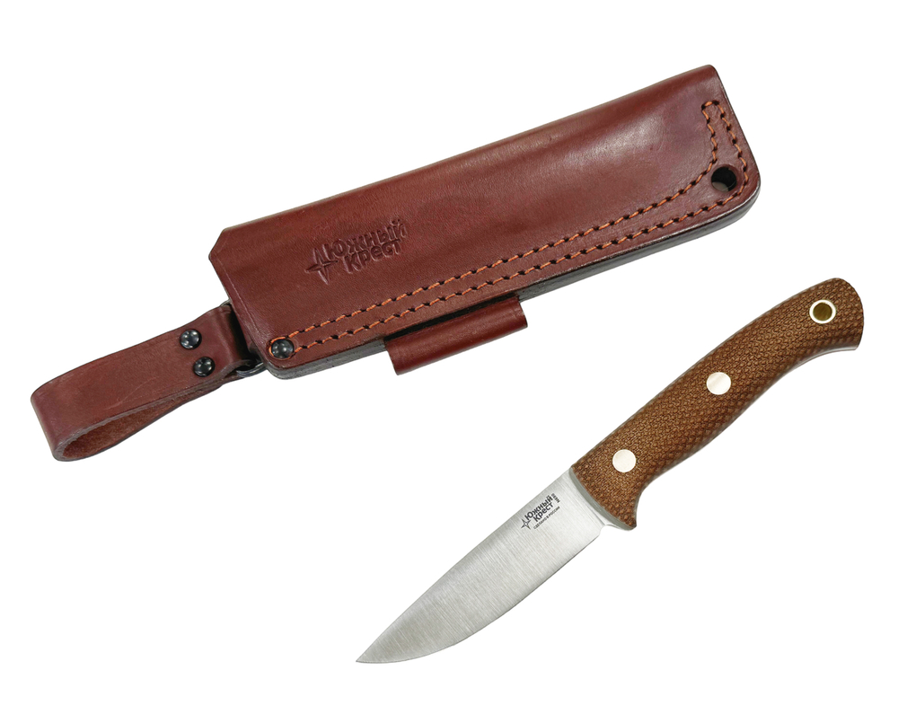 Нож Южный крест Шершень, сталь N690 ,конв., микарта койот насечка, 230.1950К