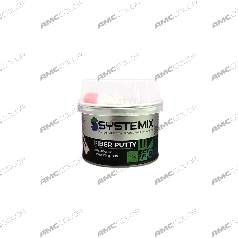 SYSTEMIX Шпатлевка Fiber putty со стекловолокном 0,2кг