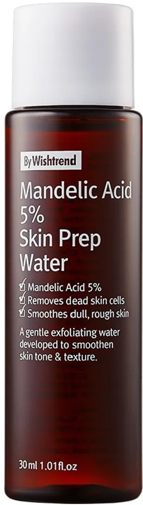 Мягкий тоник-эксфолиант с миндальной кислотой By Wishtrend Mandelic Acid 5% Prep Water 30мл