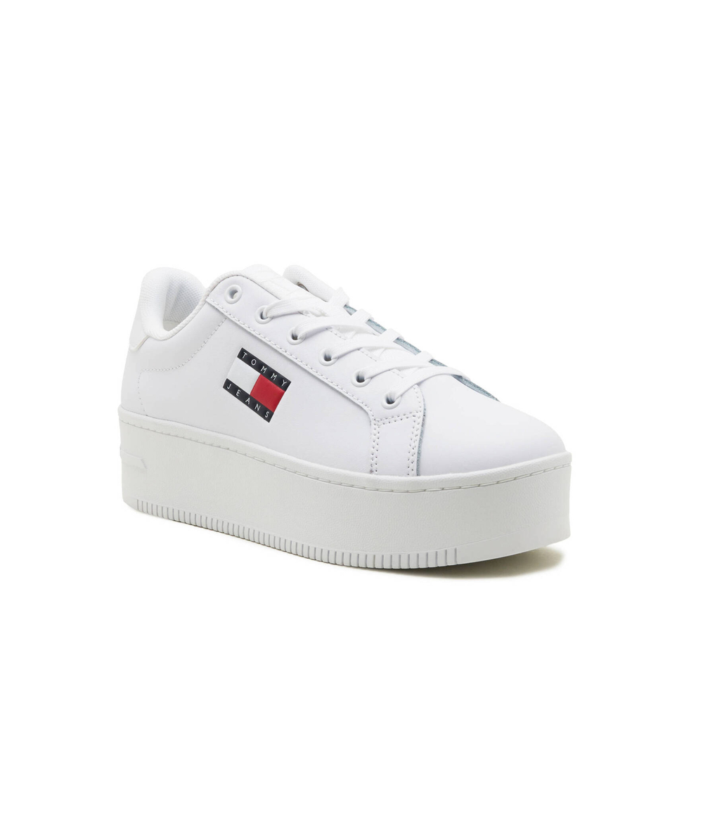 Кожаные кроссовки Tommy Jeans - белый(EN0EN02518)