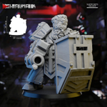 Astra Militarum Vostroyan Firstborn Ogryn Огрин №1 с щитом и гранатомётом миниатюра для dnd, днд, pathfinder, фентези, Настольная игра, НРИ, Варгейм, РПГ