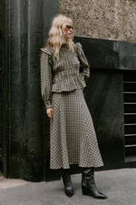 ЮБКА МИДИ В КЛЕТКУ — ZARA