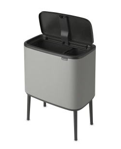 Brabantia Bo Touch 11+23л мусорный контейнер для минерального бетона серый EAN 8710755127243