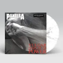 Виниловая пластинка Pantera — Vulgar Display Of Power (White & True Metal Gray Marbled Vinyl)