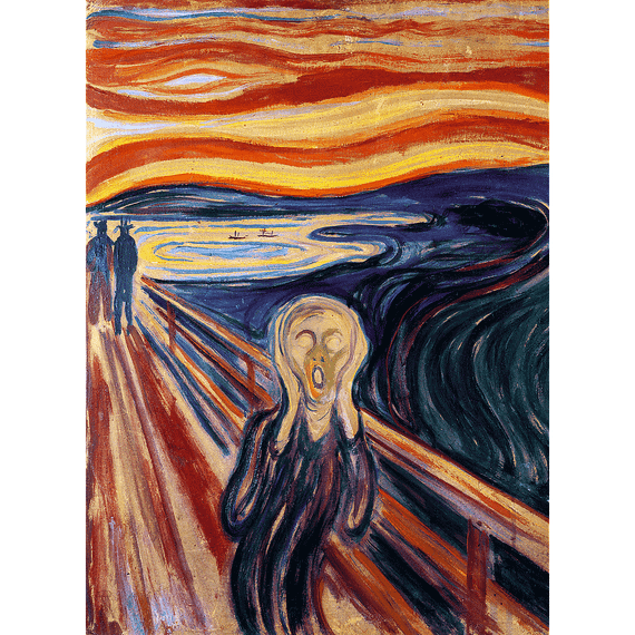 Pazl \ Puzzle \ Пазлы Puzzles - "200 Wooden Puzzles" - The Scream - Edvard Munch