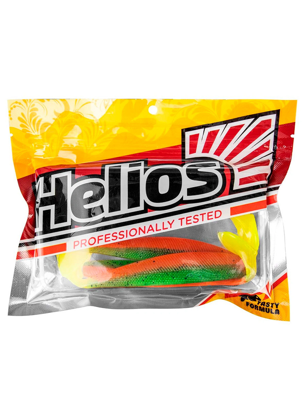 Виброхвост Helios Trofey 5.5"/14см Red Lemon 4шт. (HS-25-050)