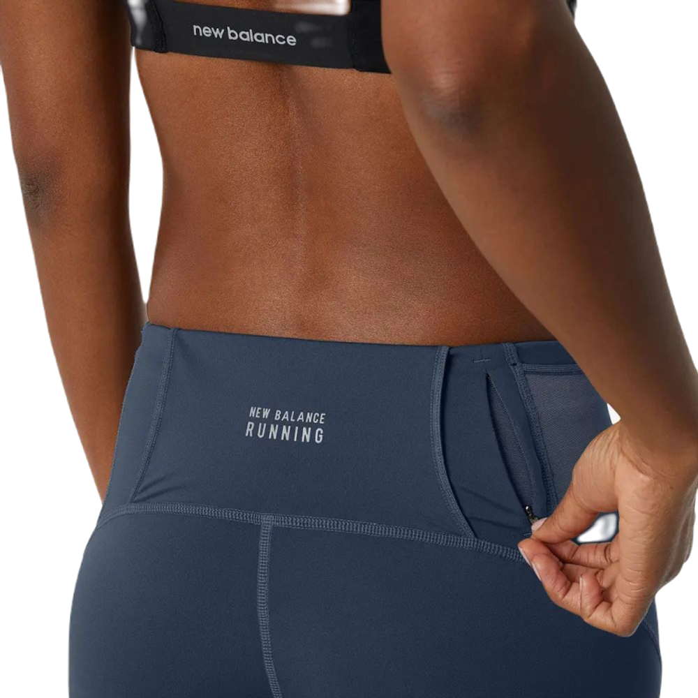 Женские леггинсы New Balance Impact Run Tight - натуральный индиго