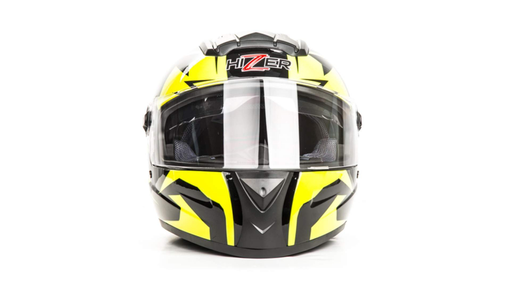 Шлем мото интеграл HIZER B561 №1 (L) black/yellow